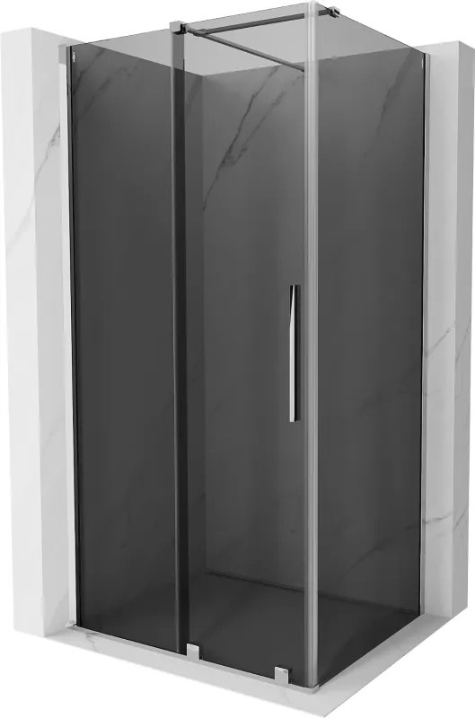 Mexen Velar schuifdouchecabine 100 x 85 cm, grafiet, chroom - 871-100-085-41-01