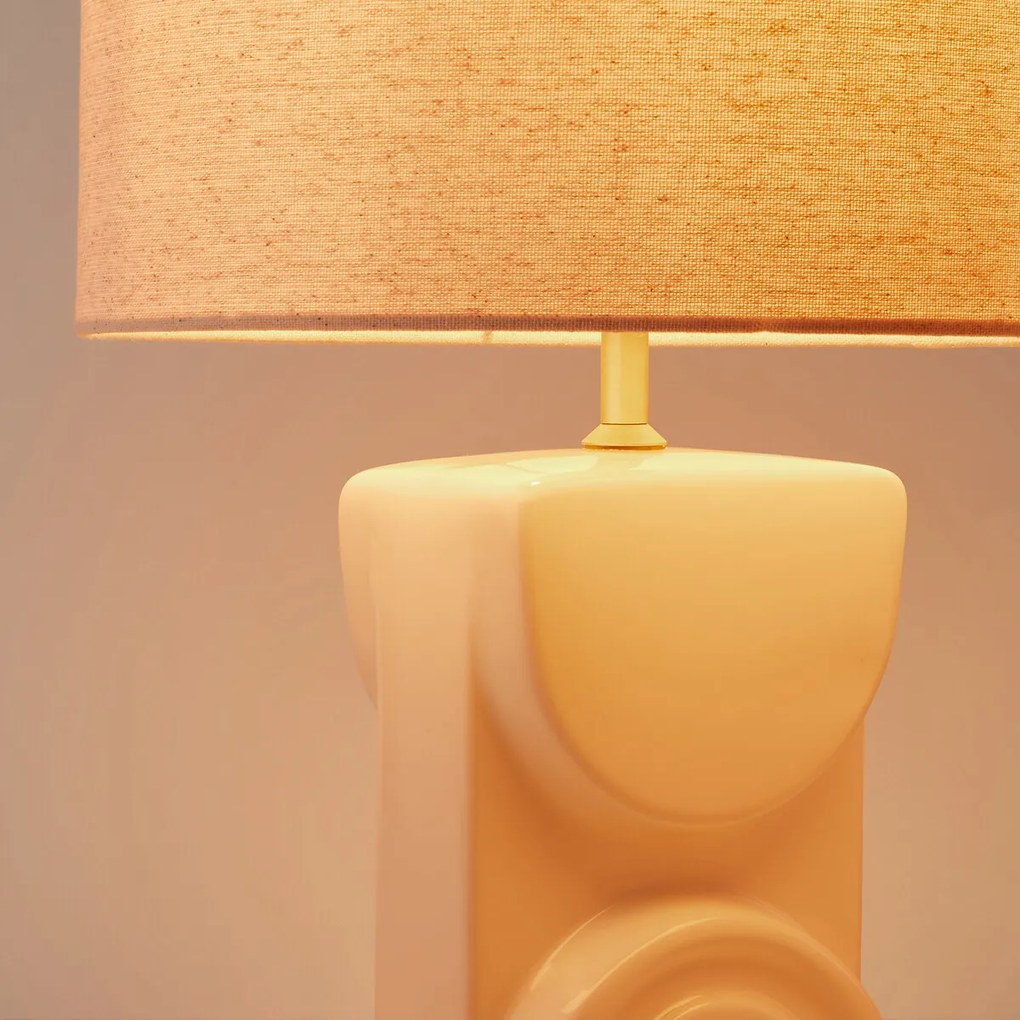 Lamp in keramiek en linnen, Topia