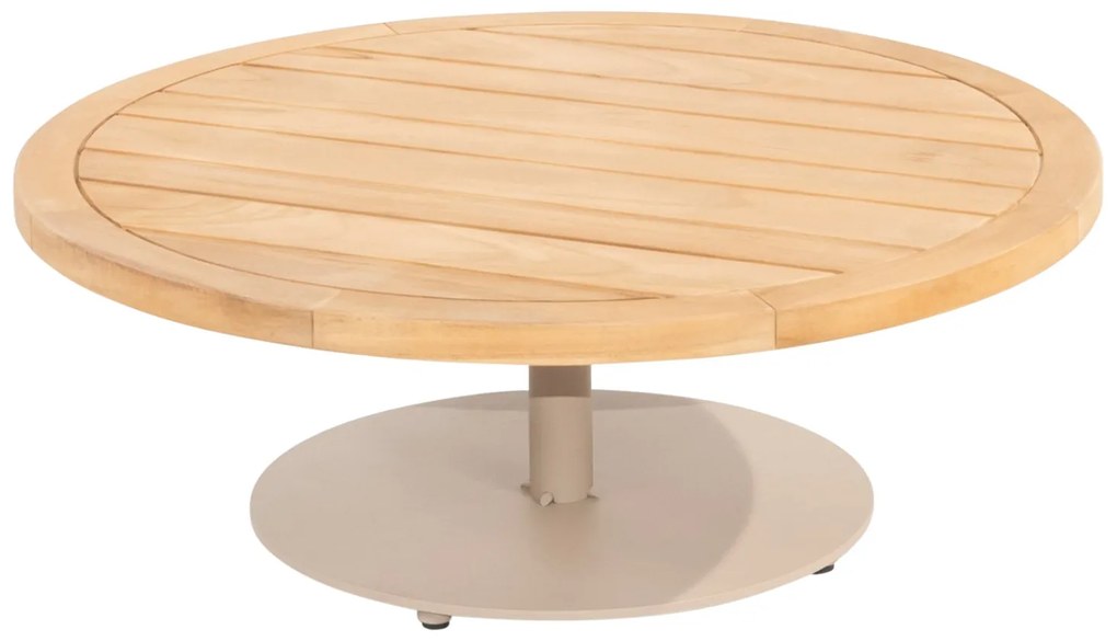 4 Seasons Volta koffietafel - teakhout/taupe - Ø80