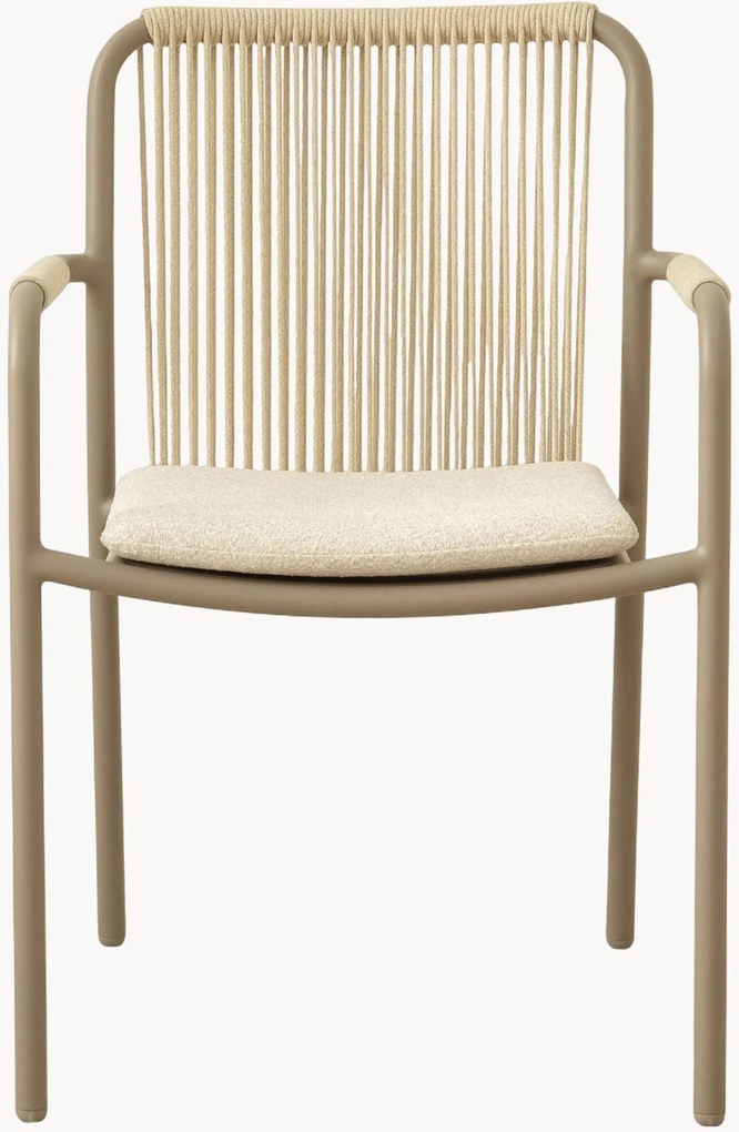 Tuin eetstoelen Peralta met armleuning, 2-delig