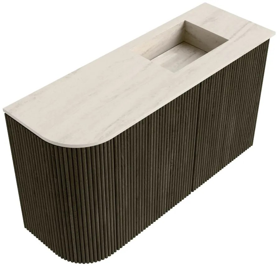 Mondiaz Joya DLux 70cm toiletmeubel ronding links shadow met wastafel faye rechts zonder kraangat meli