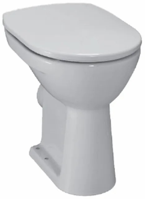 Jika Lyra plus - Staand toilet - verhoogd +6 - AO aansluiting - vlakspoel - keramiek - glans wit H8253870000001