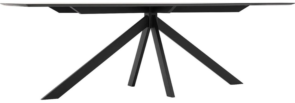 Goossens Excellent Eettafel Uniek, Semi rechthoekig 240 x 100 cm