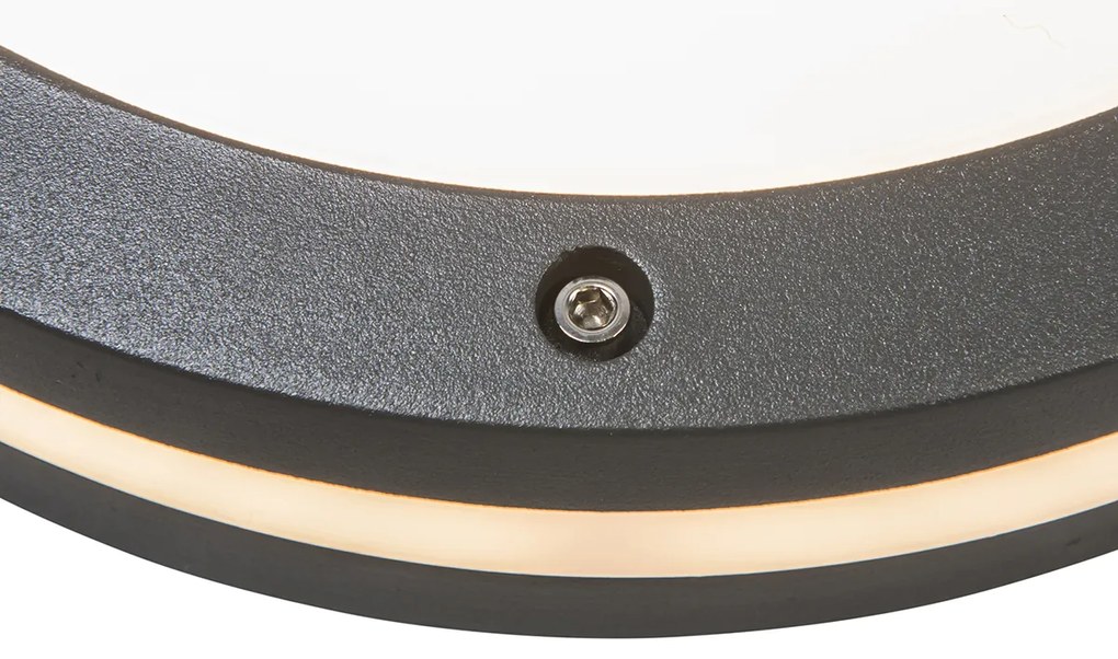 Smart wand- en plafondlamp donkergrijs incl. Wifi A60 - Glow