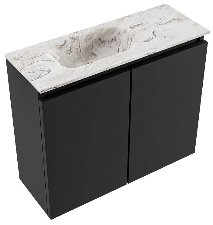 Mondiaz Ture DLux toiletmeubel 60cm urban met wastafel glace links zonder kraangat