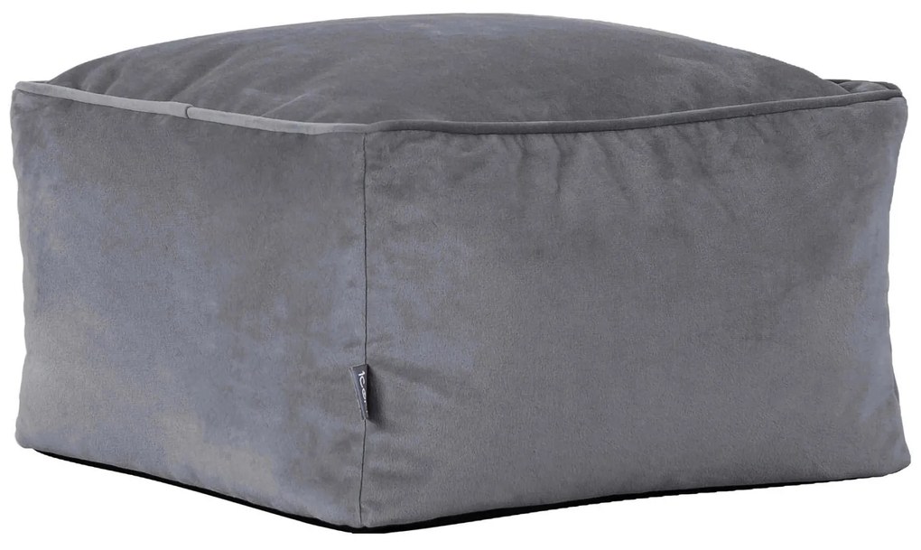 Amara Poef Velvet - Grijs