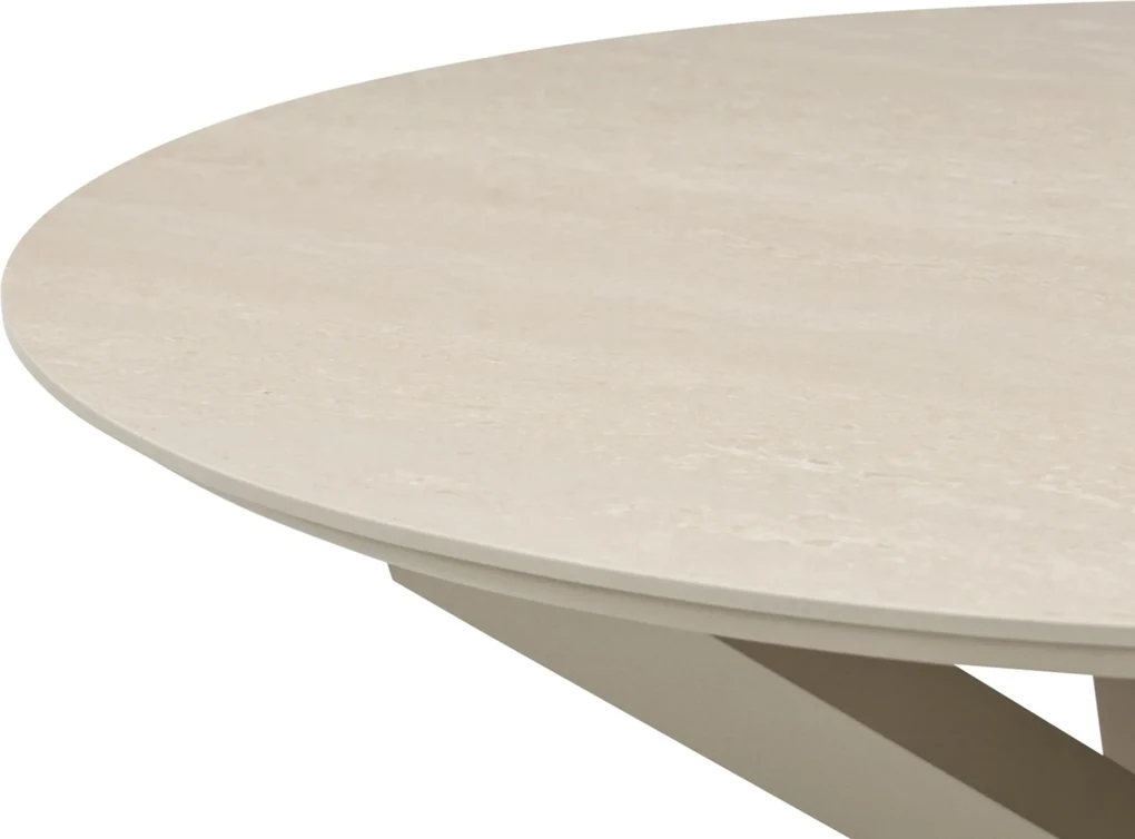 Dining Tuintafel rond 120 cm Zand/Beige Xento | BIANO