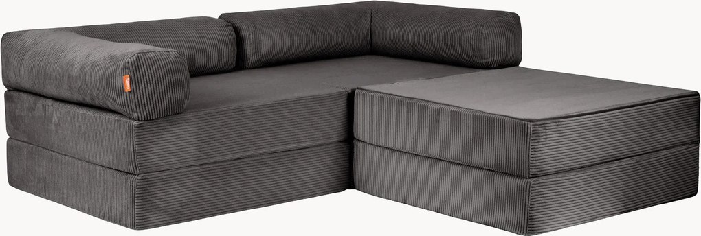 Corduroy modulaire hoekbank Familie Funzy