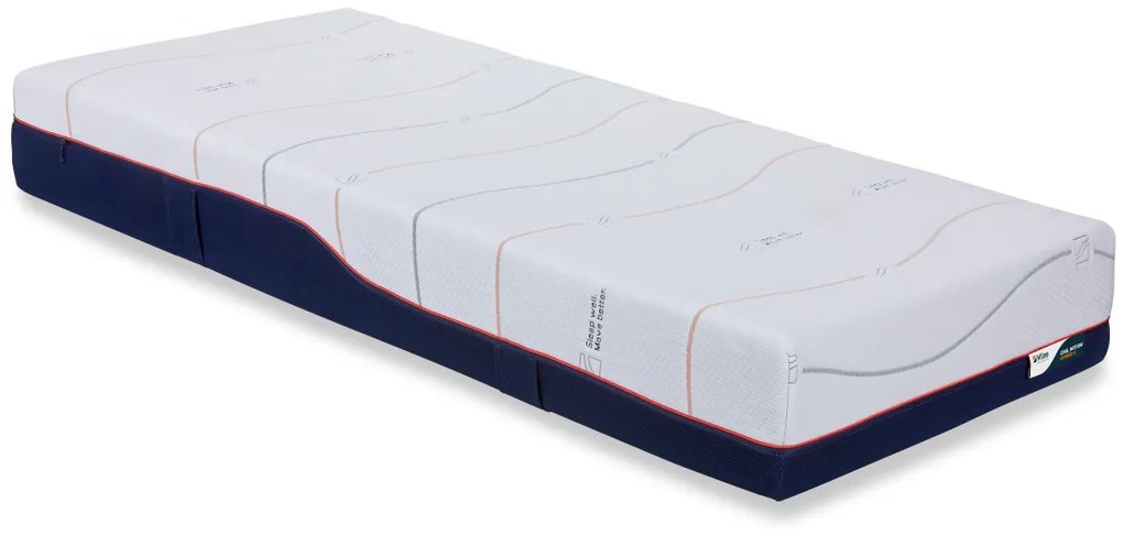 M line  Cool Motion 6 Traagschuim matras 100 x 210 x 26 cm - tot 140 kg 100 x 210 cm