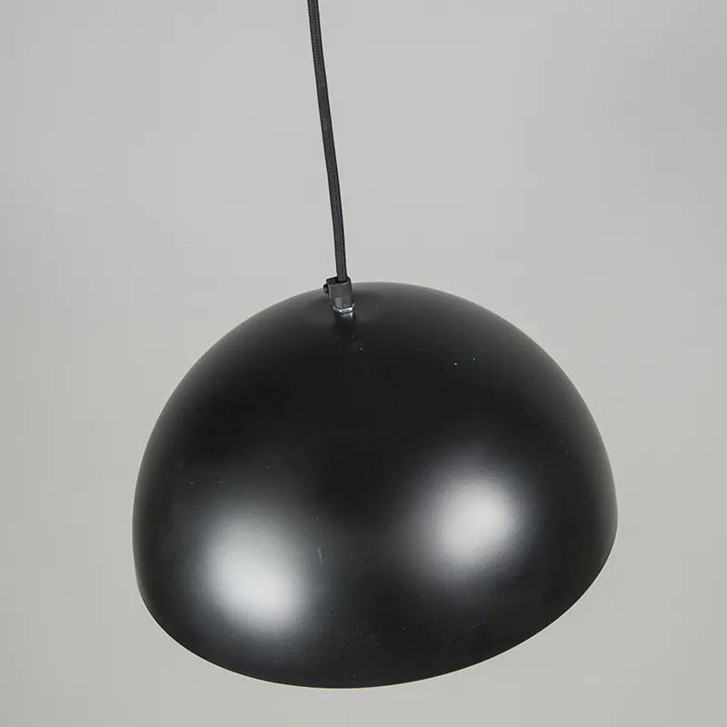 Industriële hanglamp zwart met goud 35 cm - Magna Eco Landelijk / Rustiek E27 rond Binnenverlichting Lamp