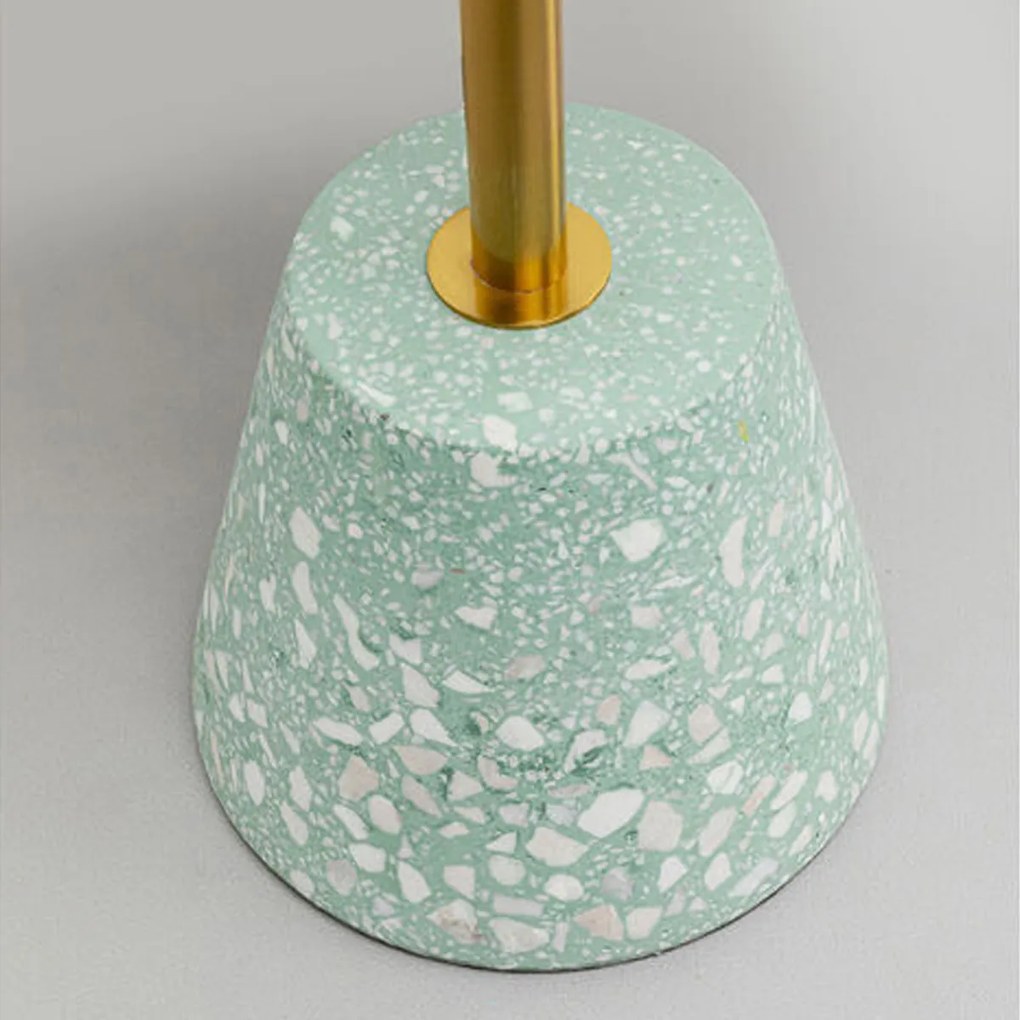 Retro Bijzettafel Mint Terrazzo - 40 X 40cm.