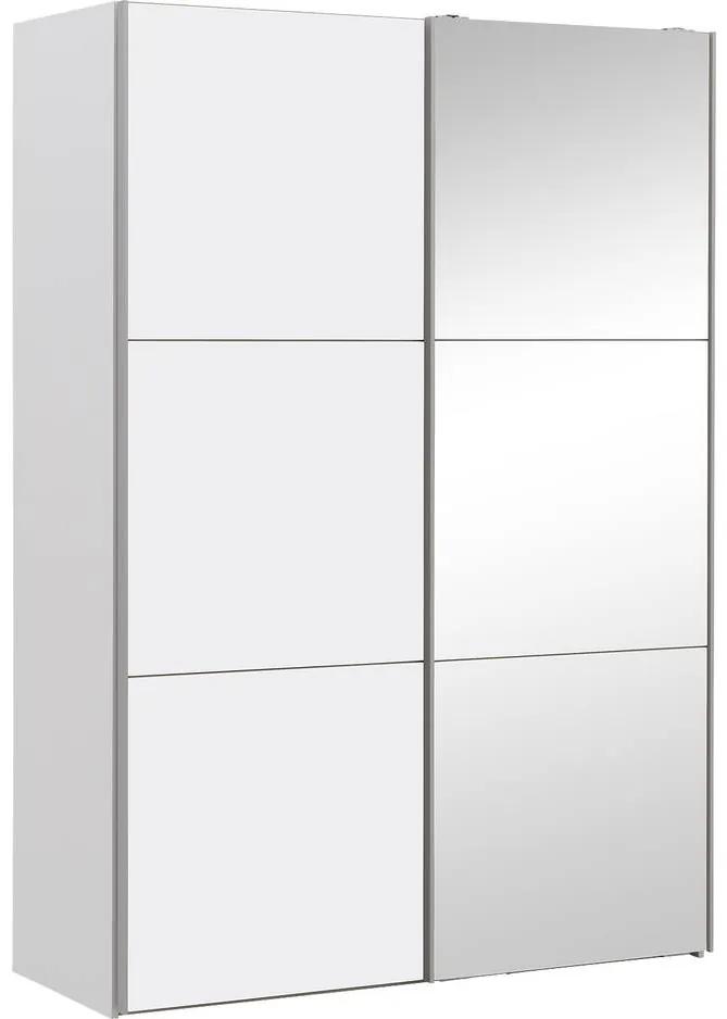 Goossens Kledingkast Easy Storage Sdk, 200 cm breed, 220 cm hoog, 2x 3 paneel spiegel schuifdeuren