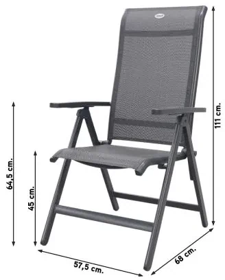 Hartman Milaan/Chaneo verstelbare tuinset - 180x90 cm. - 5-delig