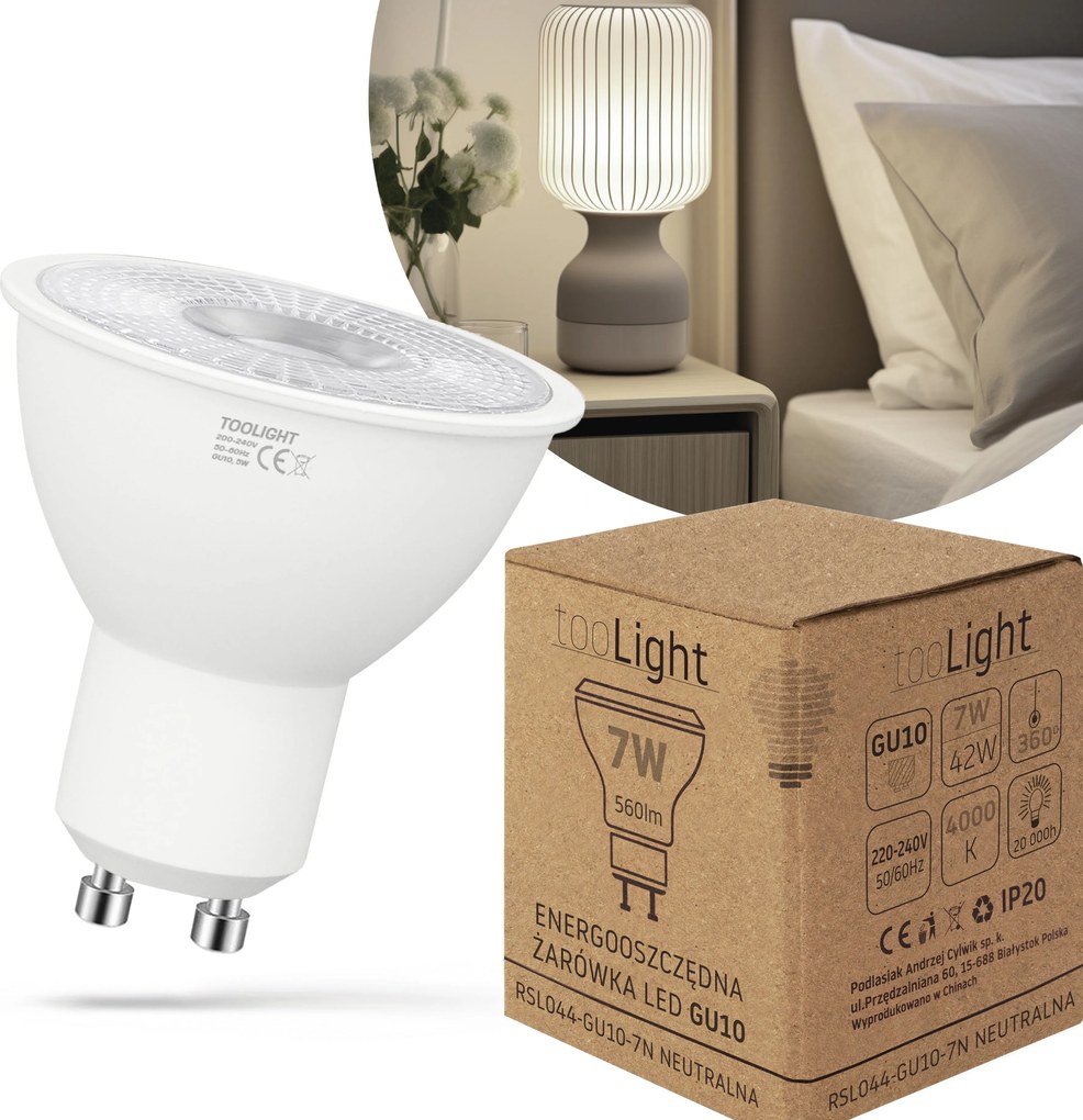 Żarówka LED RSL044 GU10 7W Neutral