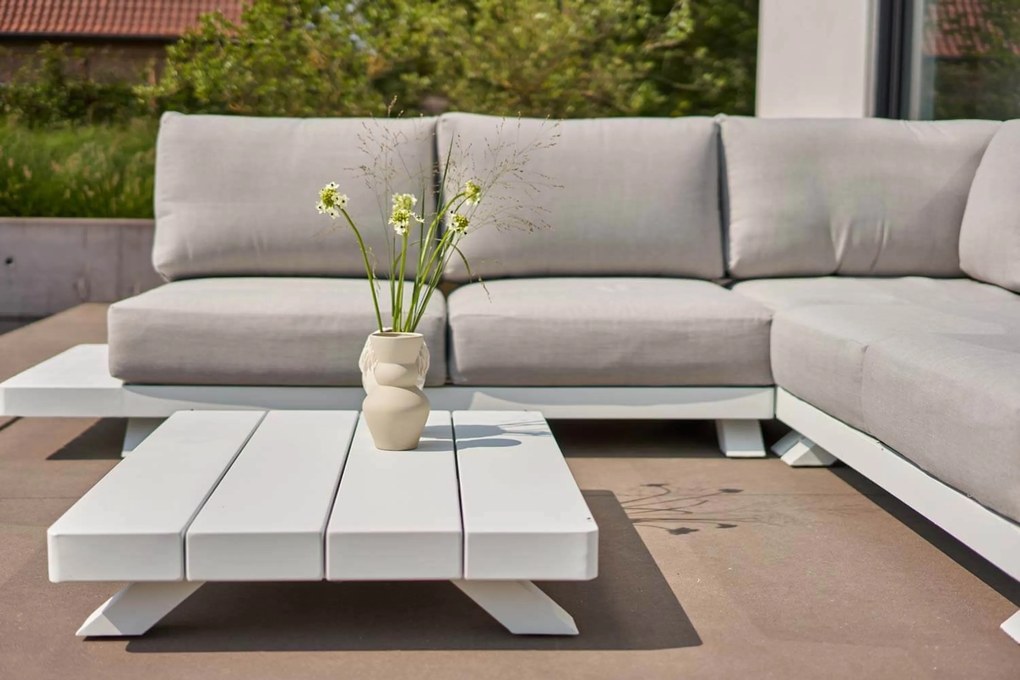 Loungeset 5 personen Aluminium/Rope Wit Santika Furniture Santika Attico