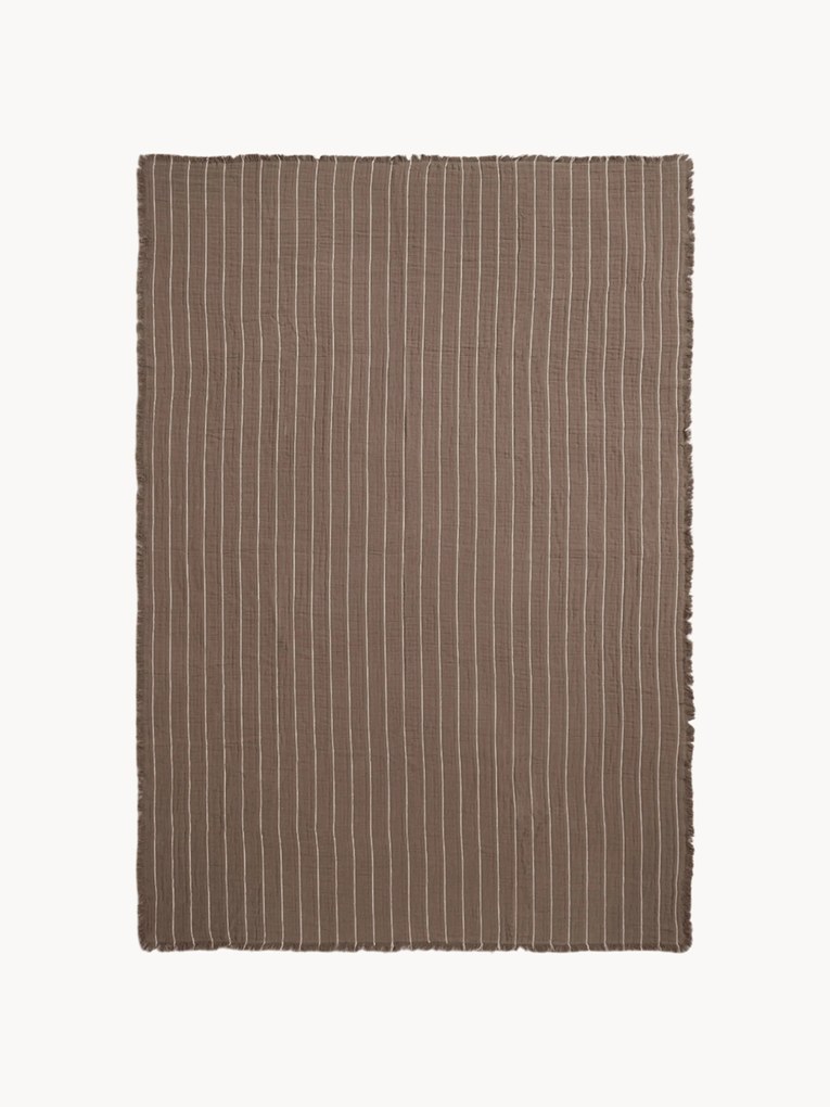 Katoenen bedsprei Aires met strepenpatroon
