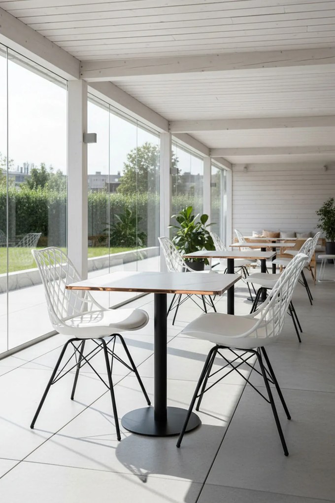 Tafel Firro Vierkant 70cm Zwart