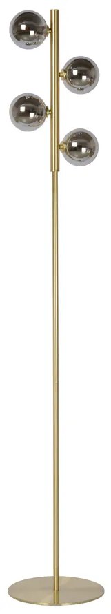 Lucide Tycho staande lamp 154cm 4x G9 goud mat