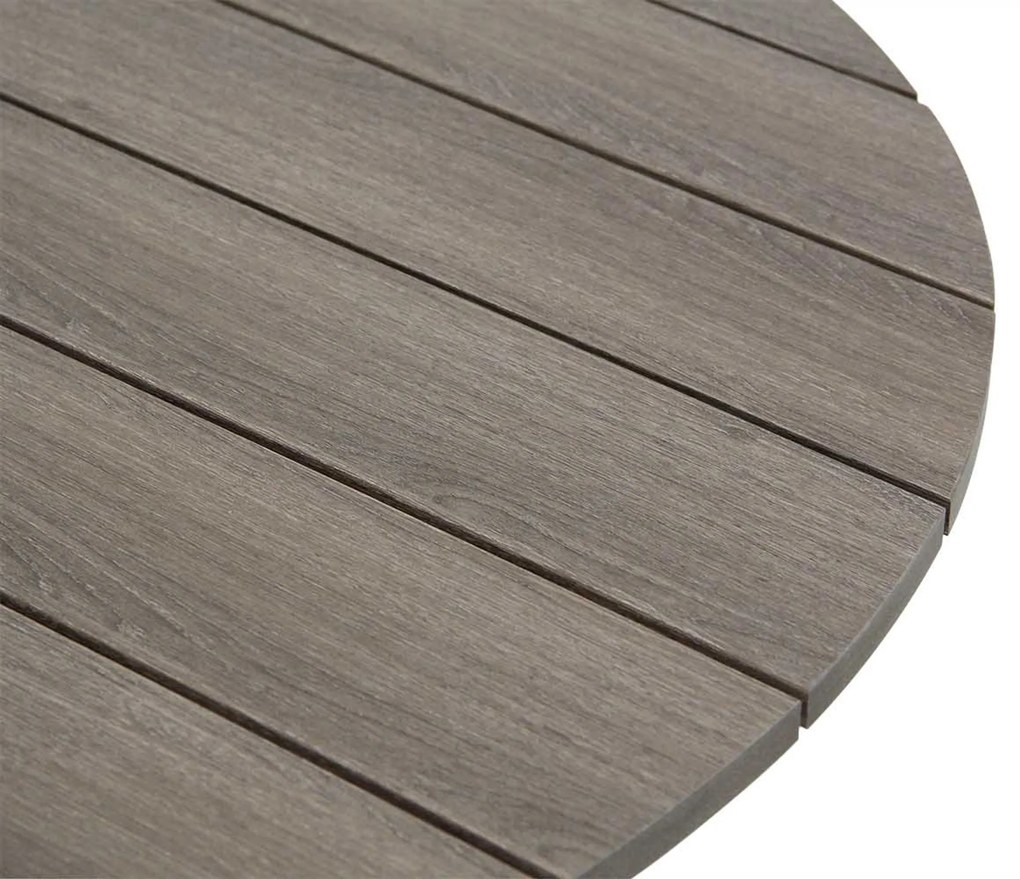 Tuinset Ronde Tuintafel 4 personen 125 cm Rope Grijs Lifestyle Garden Furniture Tivoli/Ancona