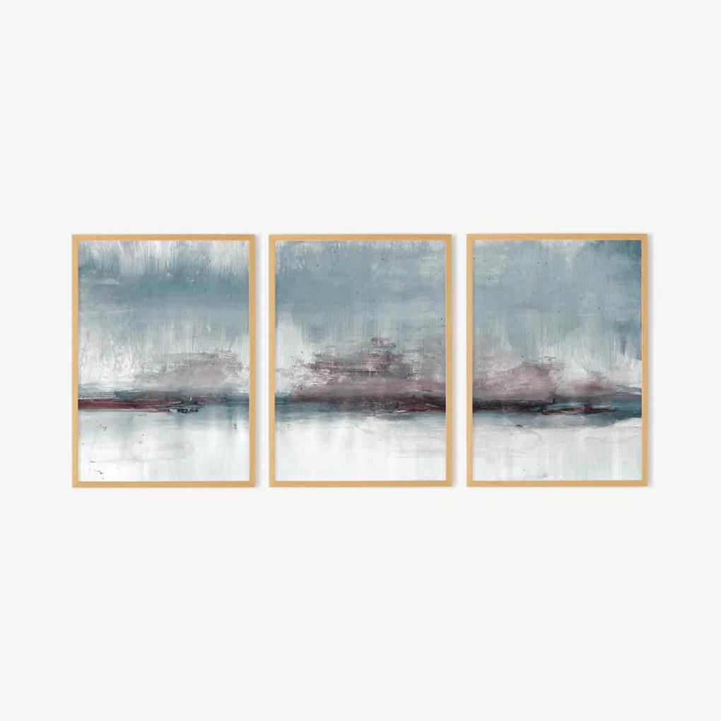 Dan Hobday, 'Abstract Haze', set van 3 ingelijste prints, A3