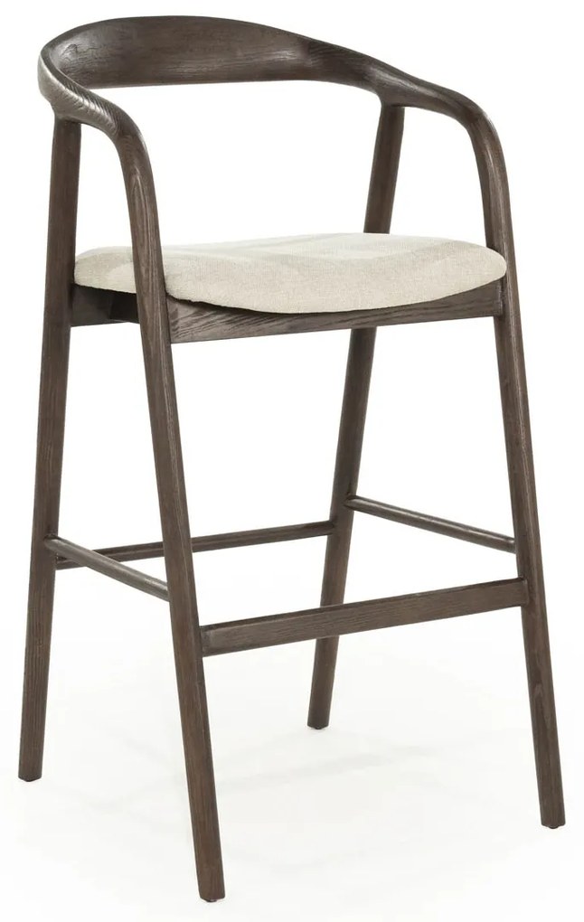 Eleonora Rayven Barkruk Hout Wabi Sabi Stijl Bruin