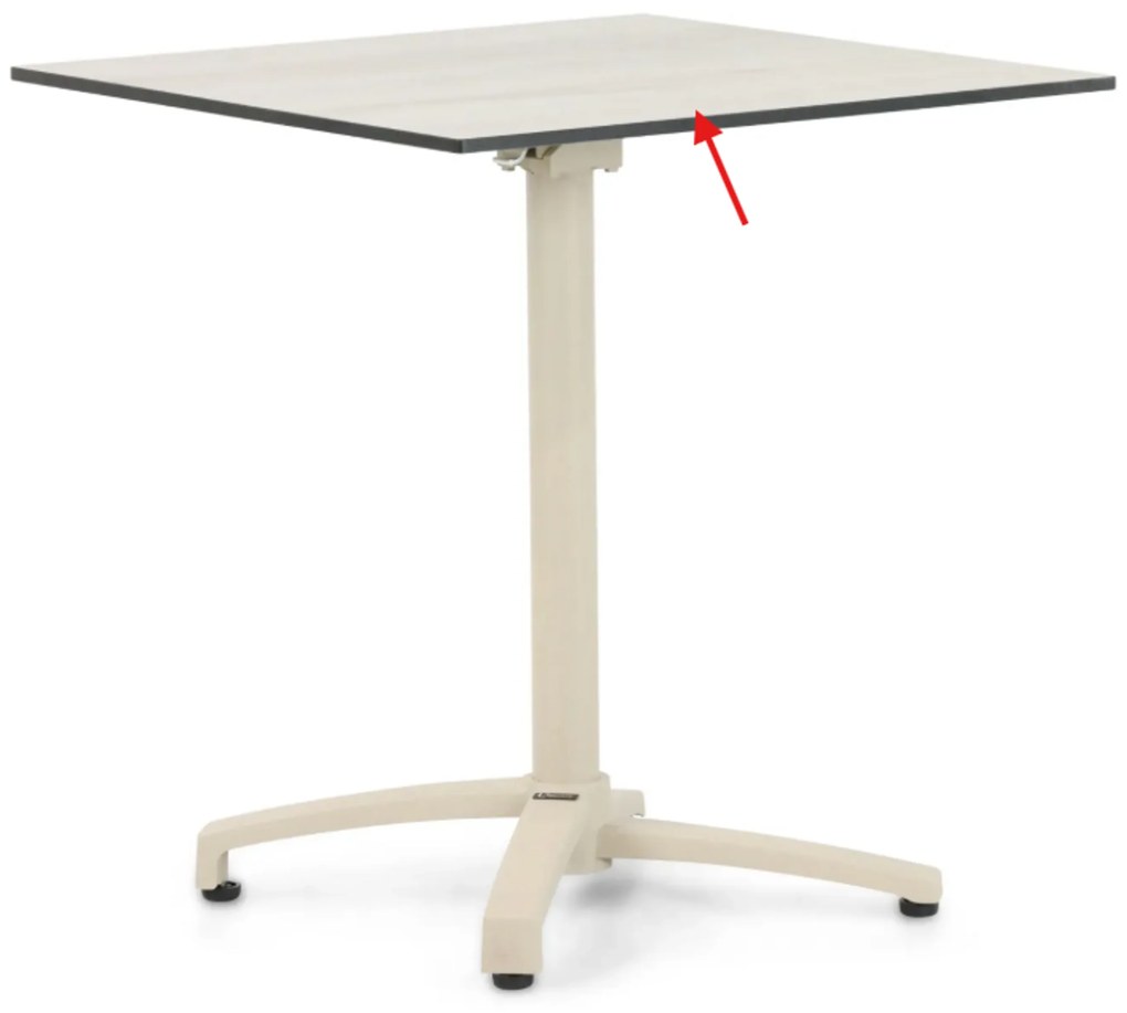 Tuinset 2 personen 707 cm Aluminium Zand/Beige Lifestyle Garden Furniture Ultimate/Marano