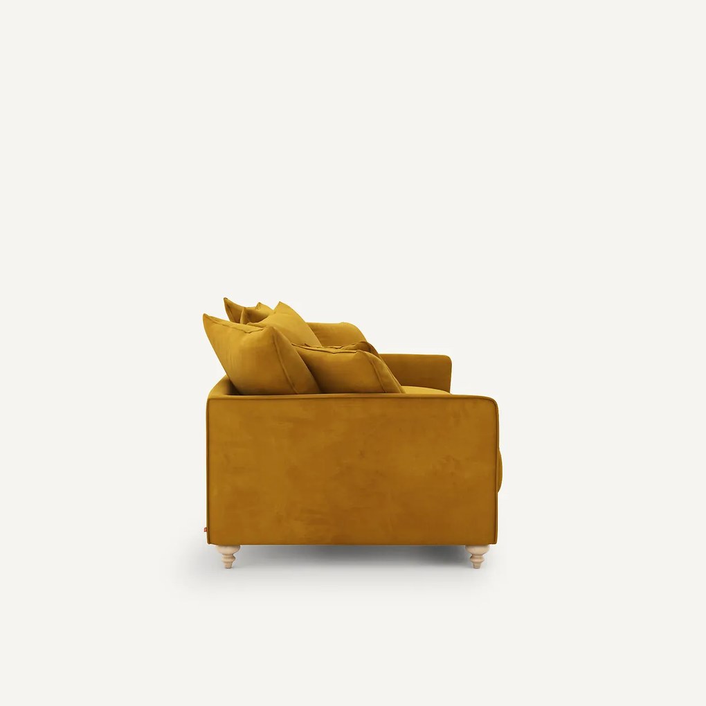 Omvormbare 3-zits fluwelen zetel, Lazare