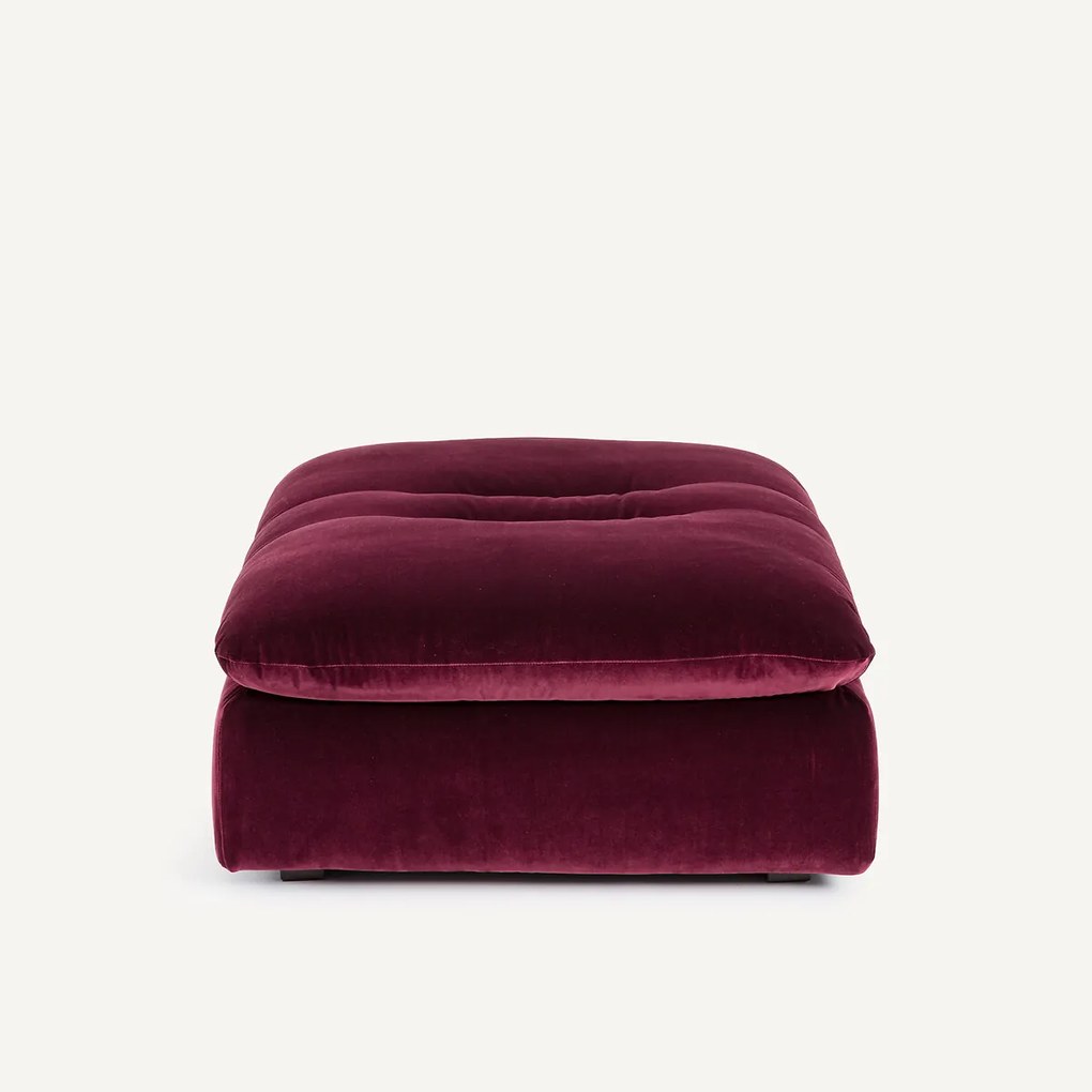 Modulaire fluwelen voetensteun, GIULIANO