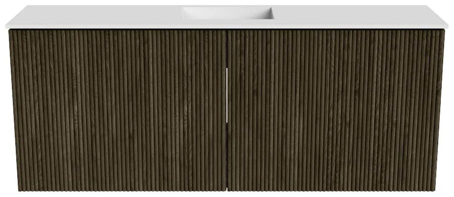 Mondiaz Joya 100cm toiletmeubel shadow met wastafel faye midden zonder kraangat talc