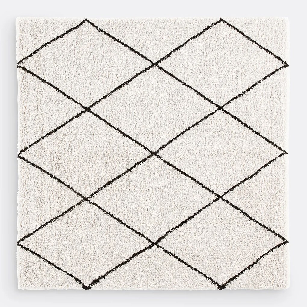 Vloerkleed in Berber stijl, vierkante vorm, Jiraya