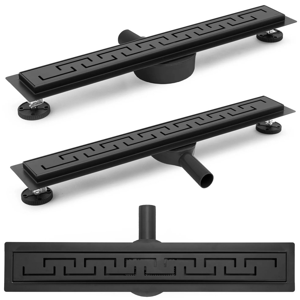 Lineaire afvoer Rea Greek PRO Black 90