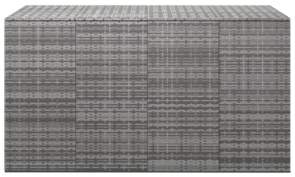 vidaXL Tuinbox 194x100x103 cm polyetheen rattan grijs