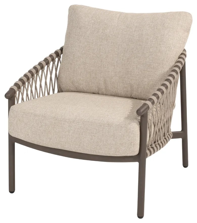 4 Seasons Outdoor Allora loungestoel terre SALE Loungestoel   bruin weerbestendig