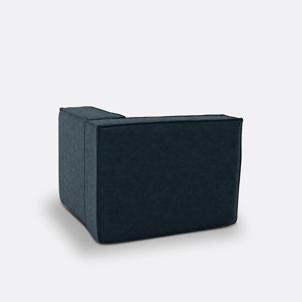 Modulaire hoekbank van getextureerd fluweel, Seven