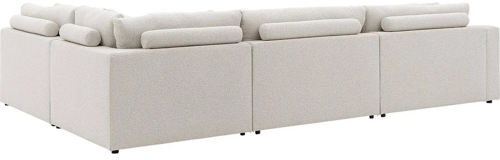 Goossens Hoekbank Odette beige, stof, 1,5-zits, stijlvol landelijk