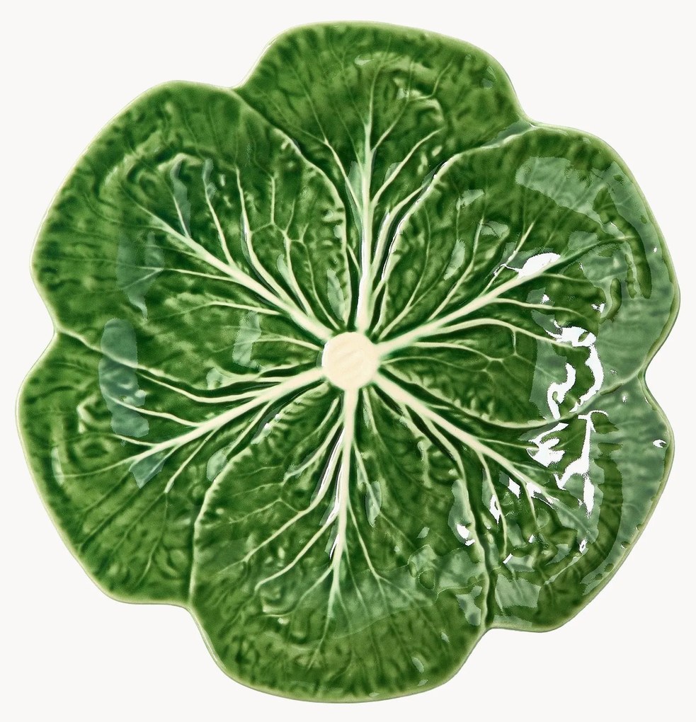 Handbeschilderde dinerborden Cabbage, 2-delig