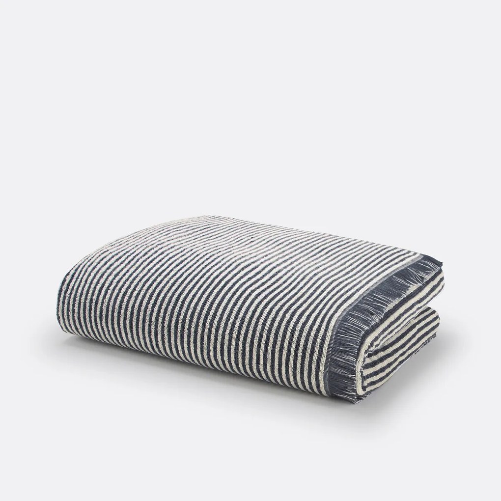 Maxi badlaken in gestreepte badstof Malo