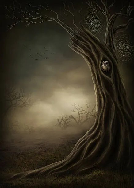 Ilustratie Fantasy tree house, egal