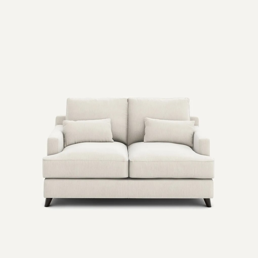 2-zits compacte bank in chenille fluweel, Alwine