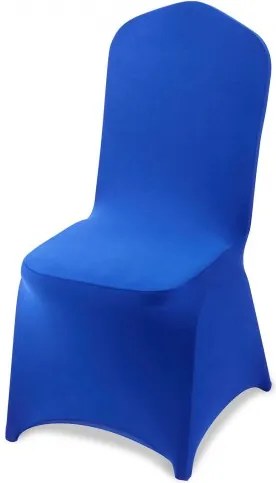 VEVOR stoelhoezen, 50 stuks, wasbare en afneembare stoelhoezen van polyester-spandex voor bruiloften, diners, banketten en restaurants, geschikt voor stoelen (51 x 45 x 95 cm), koningsblauw