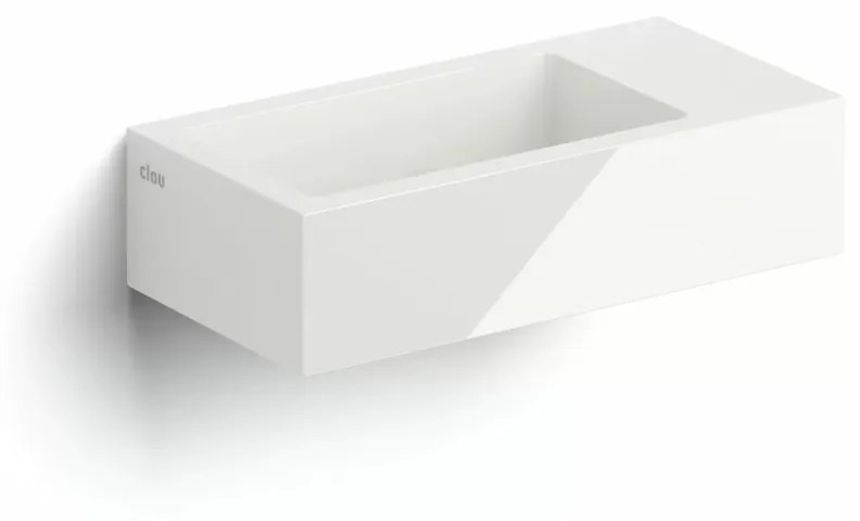 Clou Flush 3 fontein mineraalmarmer 36cm rechts wit glans
