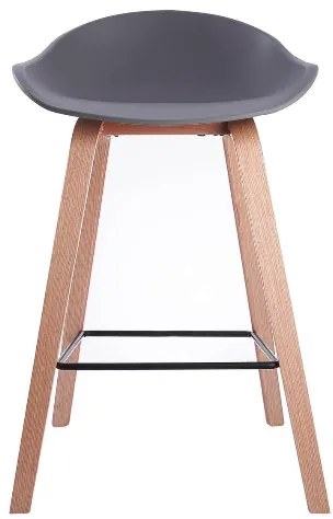 House of Rebels Barkruk - Romeo - 65 cm - Grijs - Hout - Set van 2 - House of Rebels