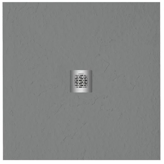 ZEZA Grade douchevloer - 100x100cm - antislip - antibacterieel - mineraalmarmer - vierkant - mat cemento (grijs) 400000000000019415