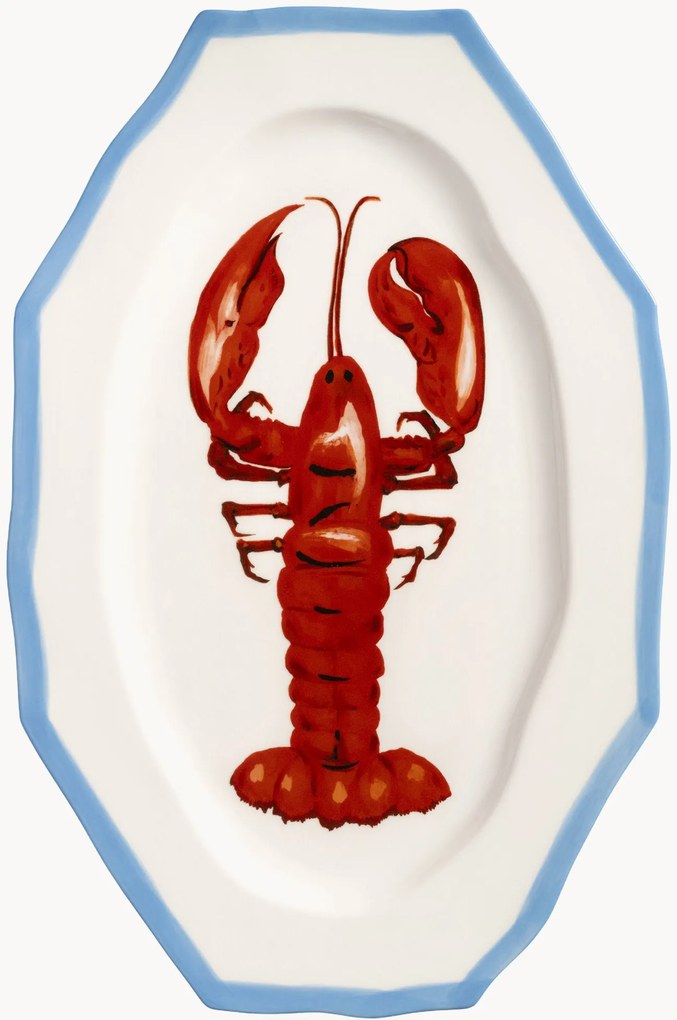 Handbeschilderde serveerbord Sirène