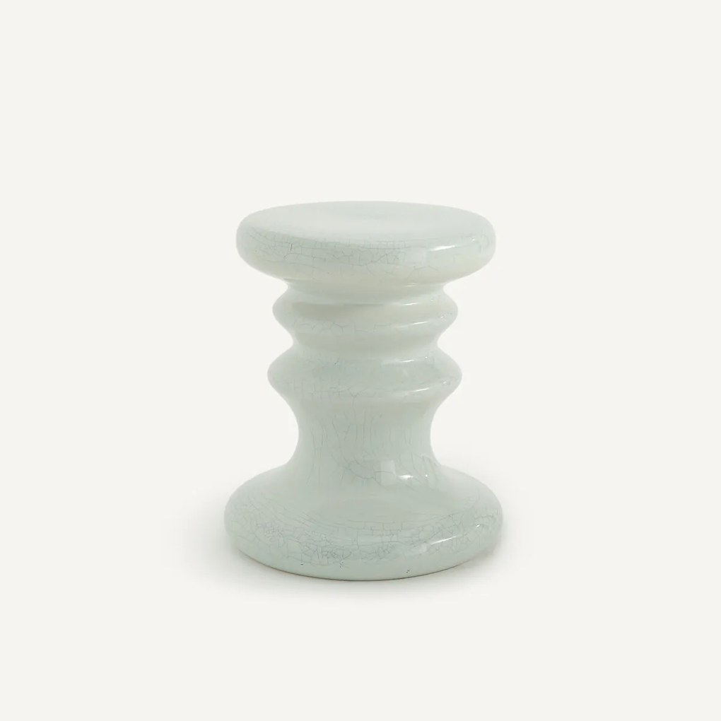 Bijzettafel van gecraqueleerd geglazuurd keramiek, Lulla