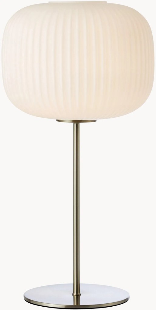 Grote tafellamp Sober van glas
