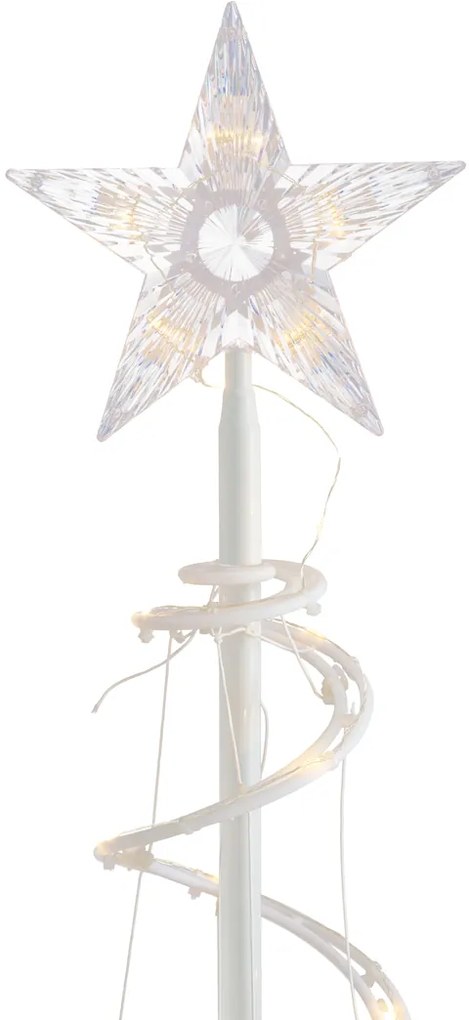 Kerst kerstboom wit incl. LED IP44 - Puno