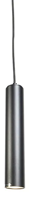 Smart design hanglamp zwart incl. wifi GU10 lichtbron - Tuba Small