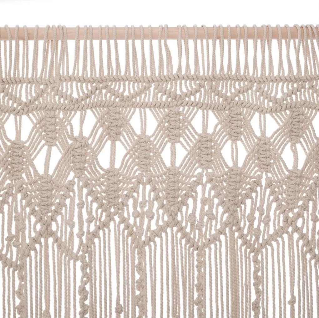 Atmosphera macrame gordijn 'Bohemian Summer' - Ivoor wit - 90 x 200 cm - Exotische Sfeer voor een Stijlvol Interieur