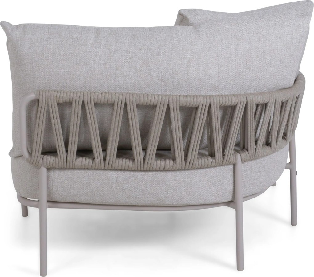 Chaise Loungeset 2 personen Aluminium/rope Taupe Seasons